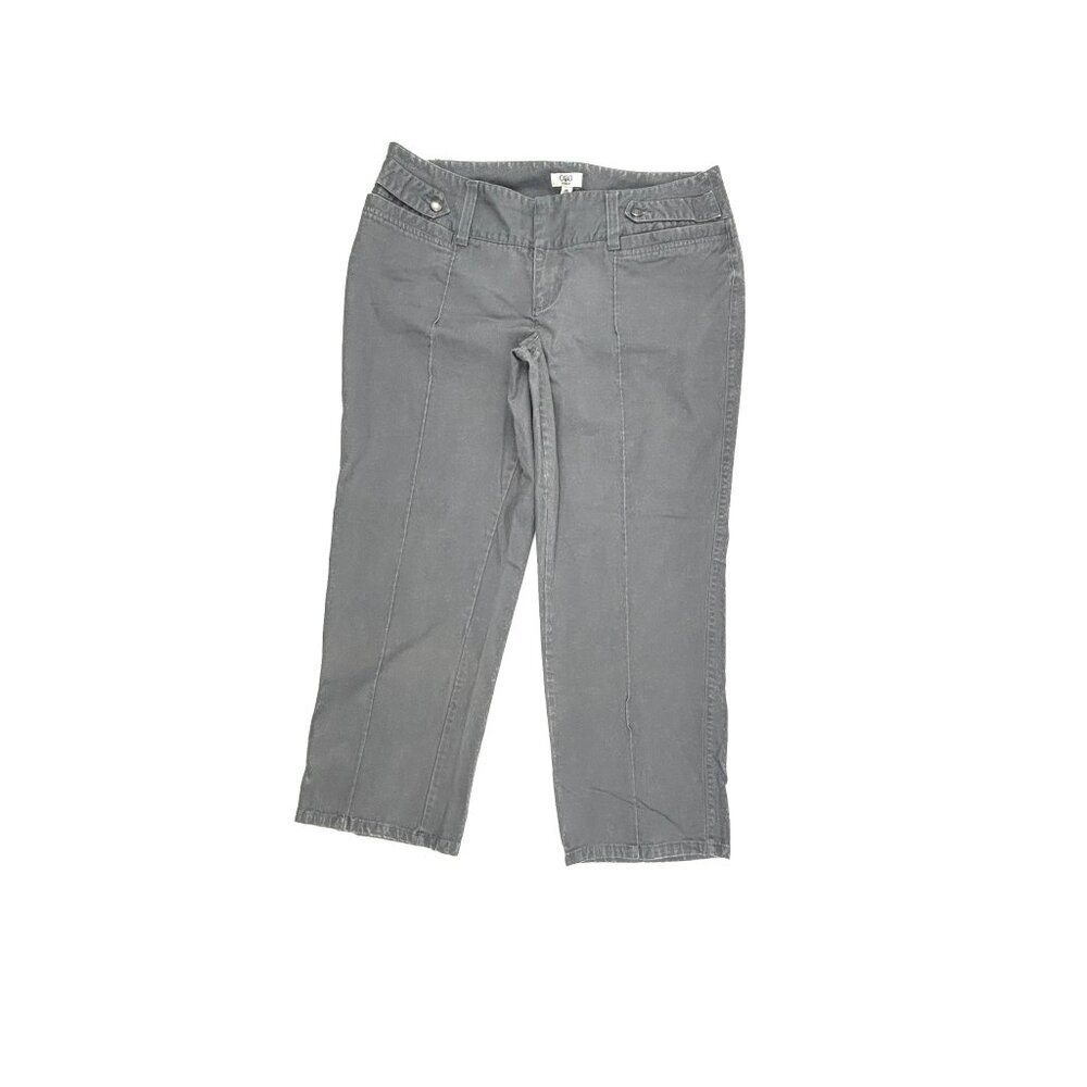 Cato Crop Jeans Women 18WP Gray Denim Straight Leg Mid Rise 10611